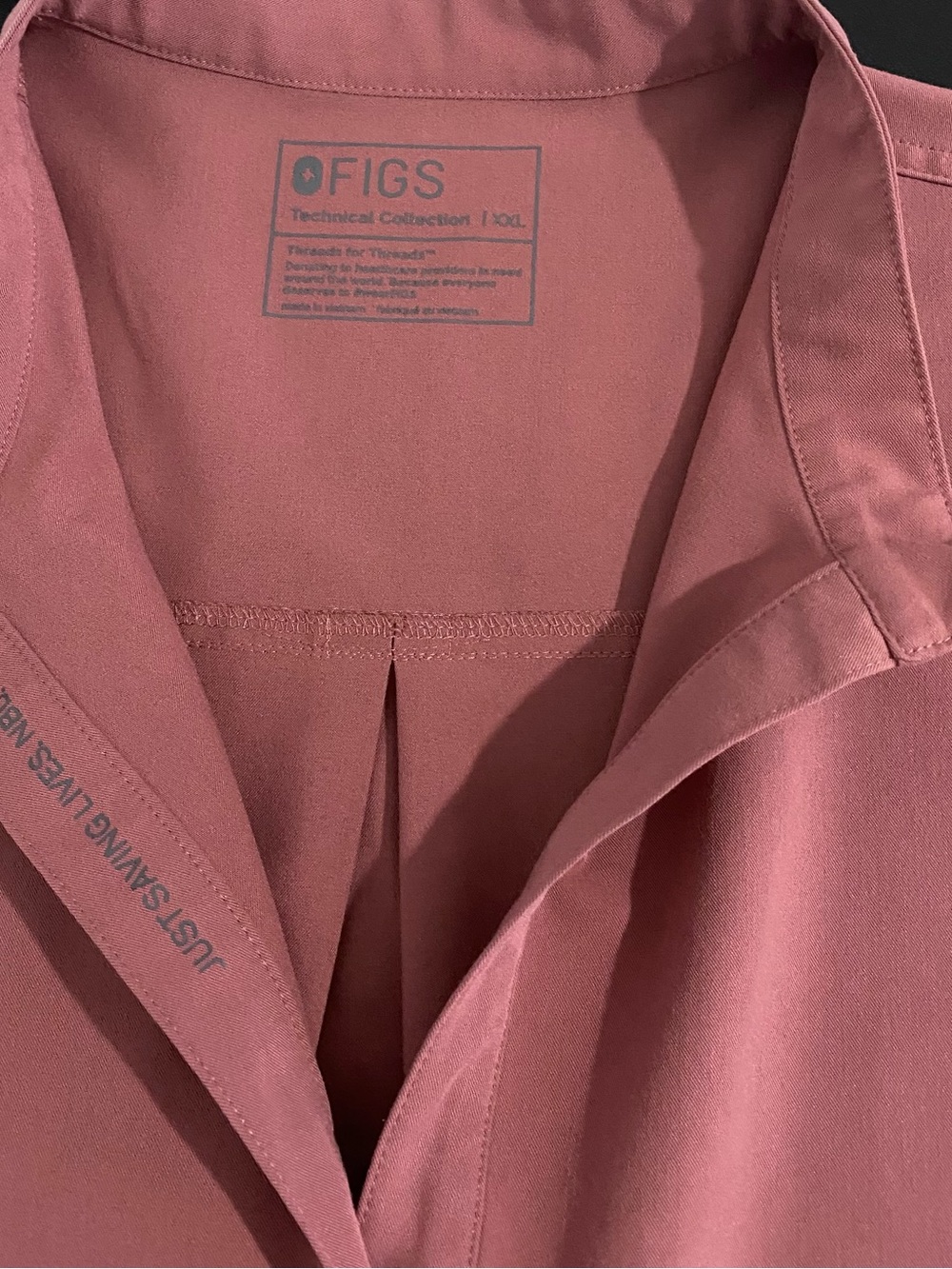 Figs Scrubs Set Qua Joggers Pants XXL Petite Rafaela Scrubs Top XXL Mauve - Picture 14 of 16